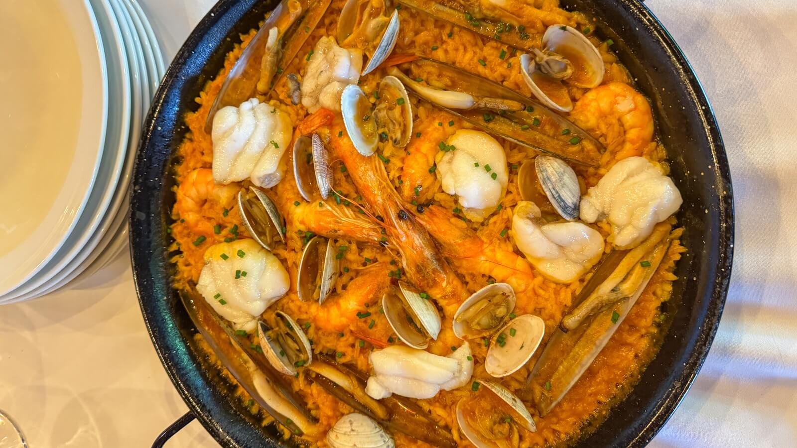 Arroz de Marisco Galician seafood rice dish served on a Vigo food tour Galicia Spain