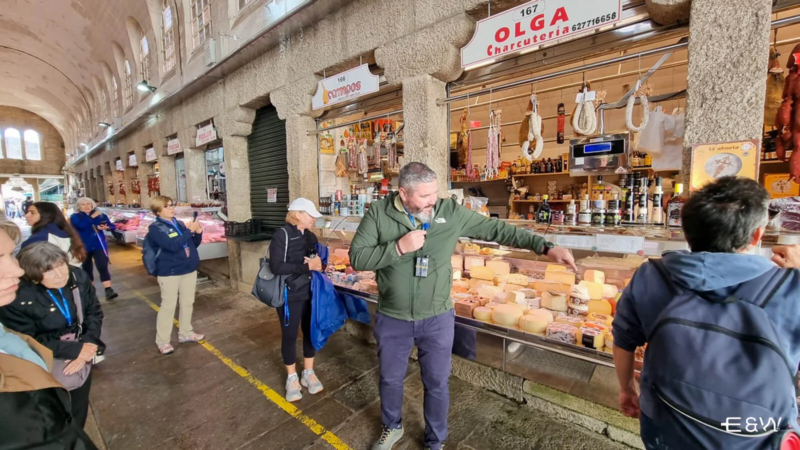 Eat & Walkabout - Sean O Rourke Food & Wine Tour Expert guiding in Santiago de Compostela Market
