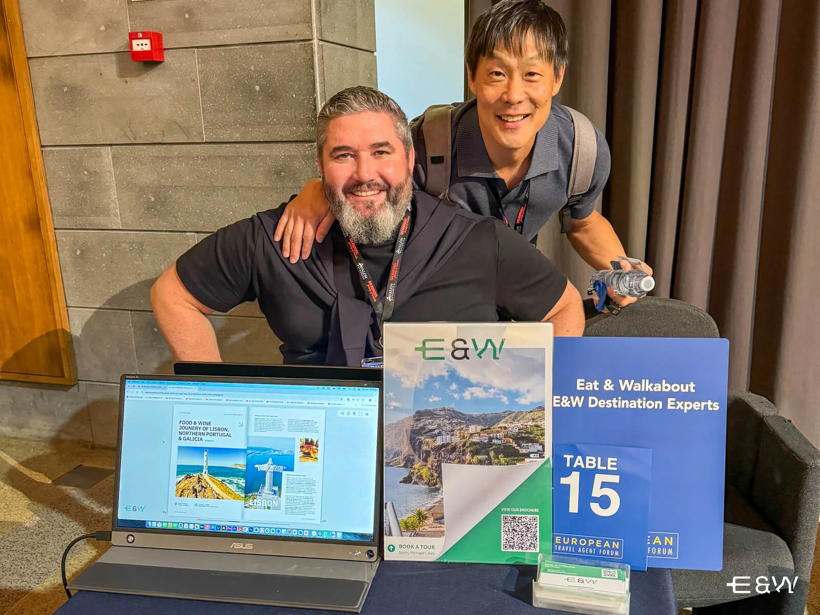 Eat & Walkabout - Sean O Rourke Food & Wine Tour Expert table at European Travel Agent Forum in Azores