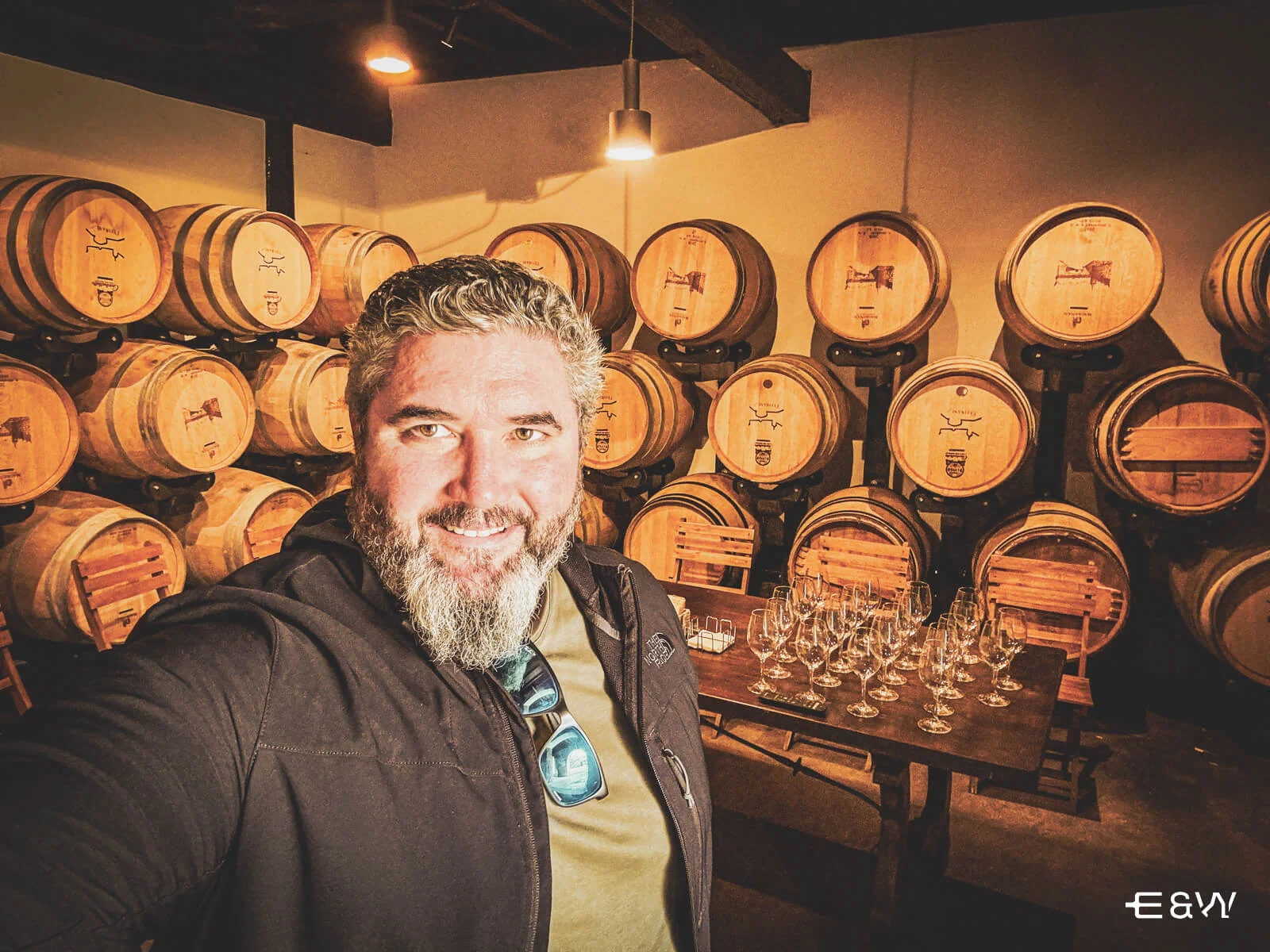 Eat & Walkabout - Sean O Rourke Food & Wine Tour Expert in the winery