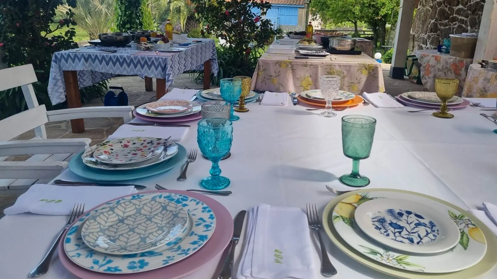 Cook & Taste Gourmet Rias Baixas: Market or Winery to Table Food Experience in Galicia - Cooking class table set