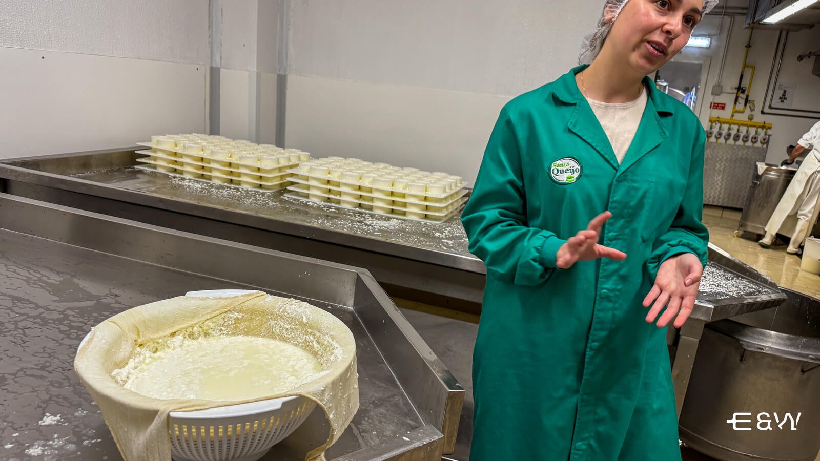 Traditional cheese-making process at SantoQueijo in Madeira