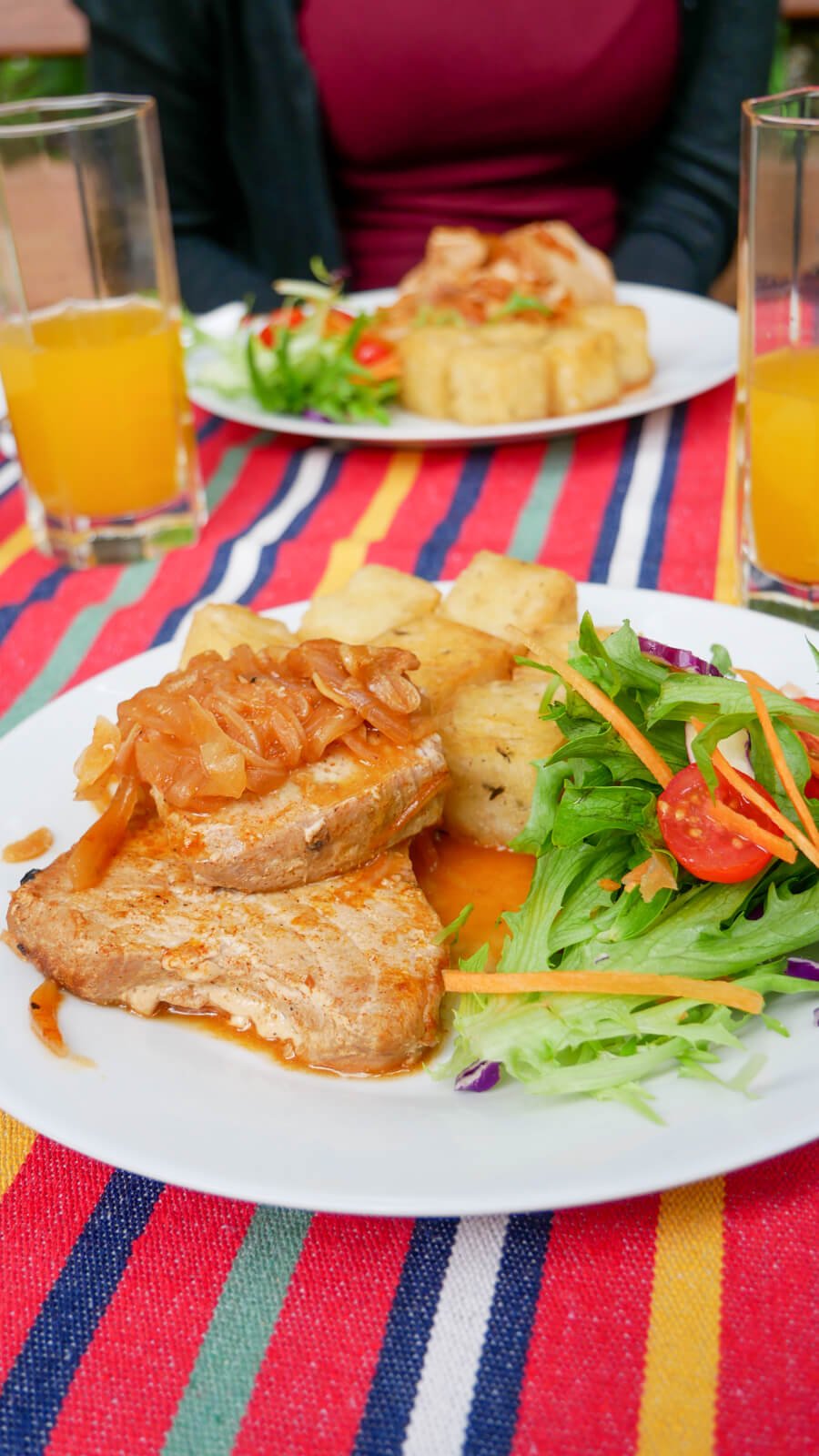 Atum de escabeche tuna served during a Madeiran cooking class