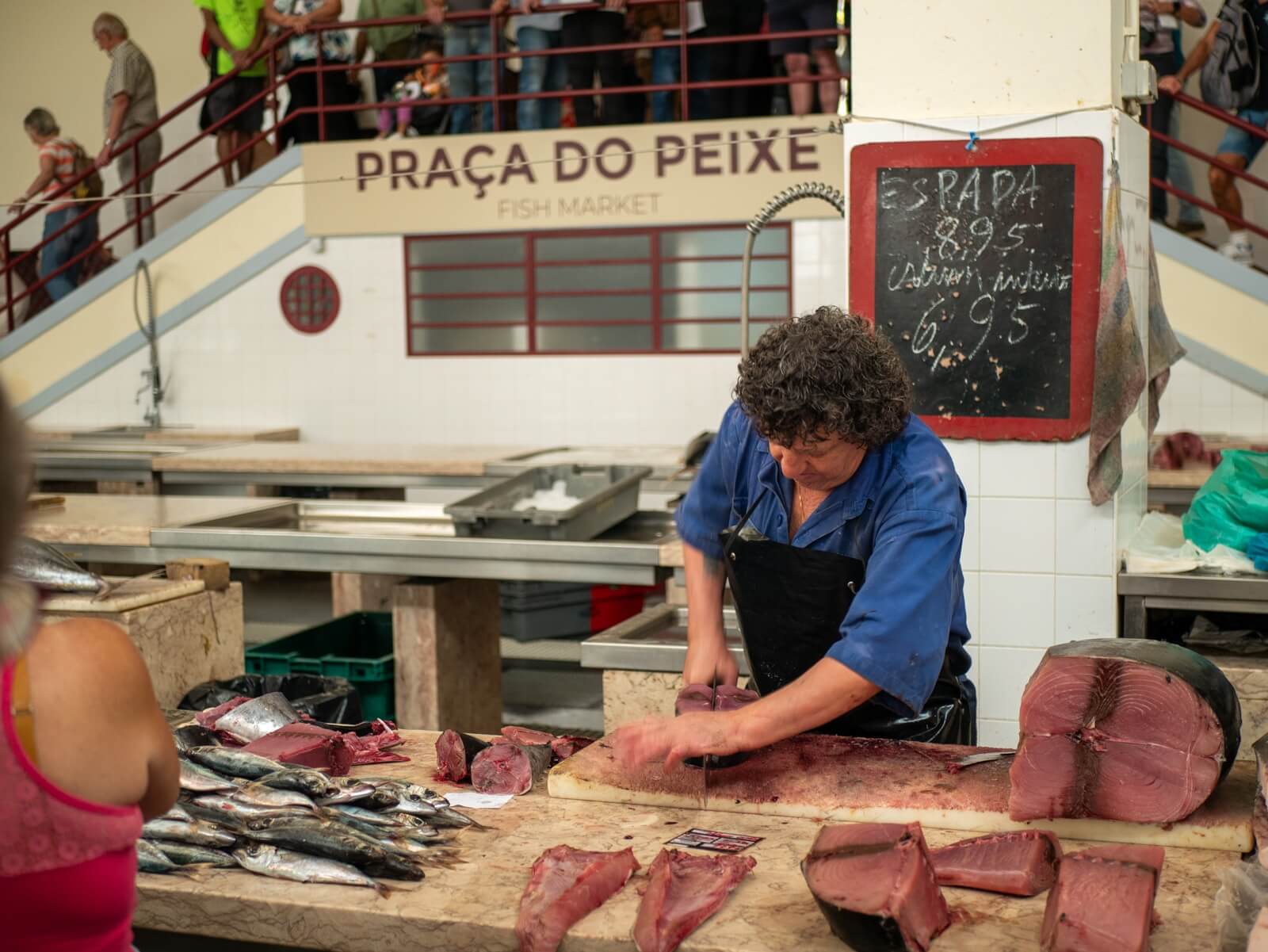 The True Flavours & Natural Beauty of Madeira Islands - Fish mongers in Funchal Market