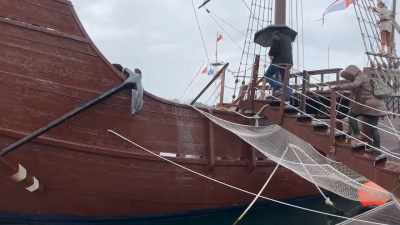 La Pinta, Discoverer of America: La Arribada Festival in Baiona, Galicia, Spain