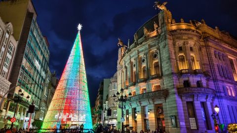 Las Luces de Navidad de Vigo, ciudad mas grande de Galicia