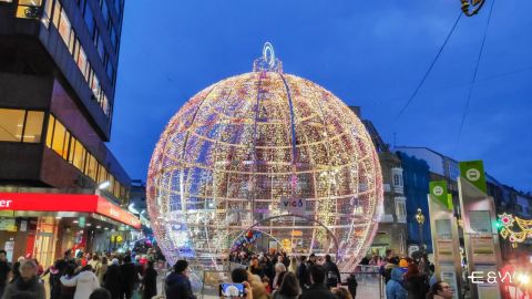 The Christmas Lights of Vigo, largest city in Galicia